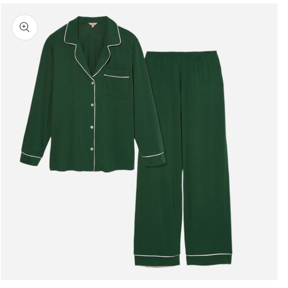 Eberjey Gisele long pj set Forest green  XS